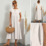 Smocked Maxi Dress – Casual Summer Dress | Camille