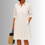 Button-Down A-Line Dress – Elegant Dress | Sophia