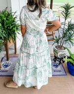 Printed Tiered Maxi Dress – Casual Dress | Eliana