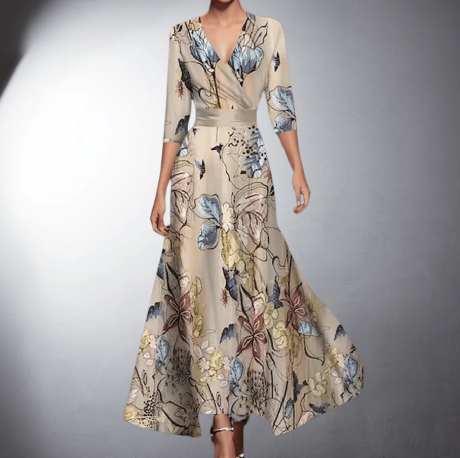 Printed Maxi Dress – Elegant Dress | Isadora