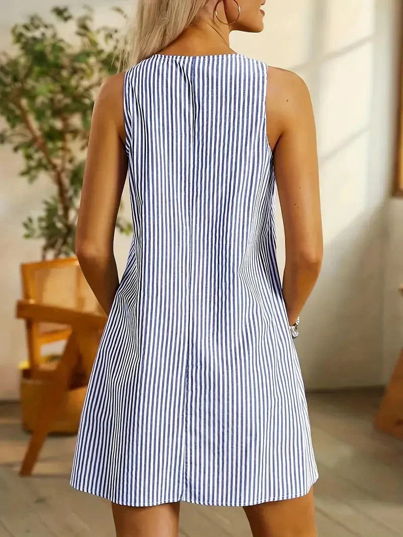Striped Mini Dress – Casual Summer Dress | Seraphina