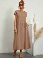 Smocked Maxi Dress – Casual Summer Dress | Camille