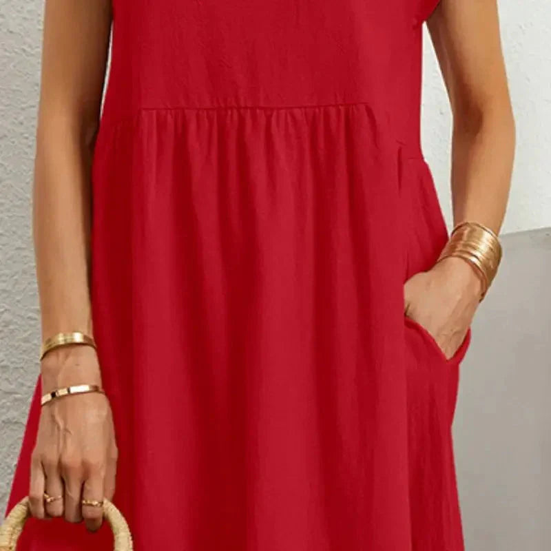 Smocked Pocket Midi Dress – Casual Summer Dress | Seraphine