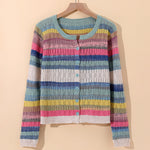 Sorento Striped Cotton Knit Cardigan - Soft, Lightweight Everyday Layer