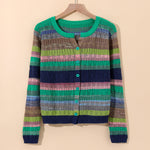 Sorento Striped Cotton Knit Cardigan - Soft, Lightweight Everyday Layer