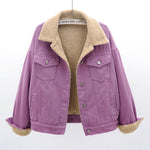 Brennan Denim Jacket with Plush Sherpa Lining, women's denim jacket – view 3