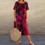 Reese | Abstract Print Relaxed Midi Dress