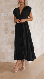 Tie Front Pleated Midi Dress – Casual Summer Dress | Juliette