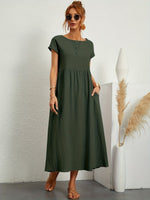 Smocked Maxi Dress – Casual Summer Dress | Camille