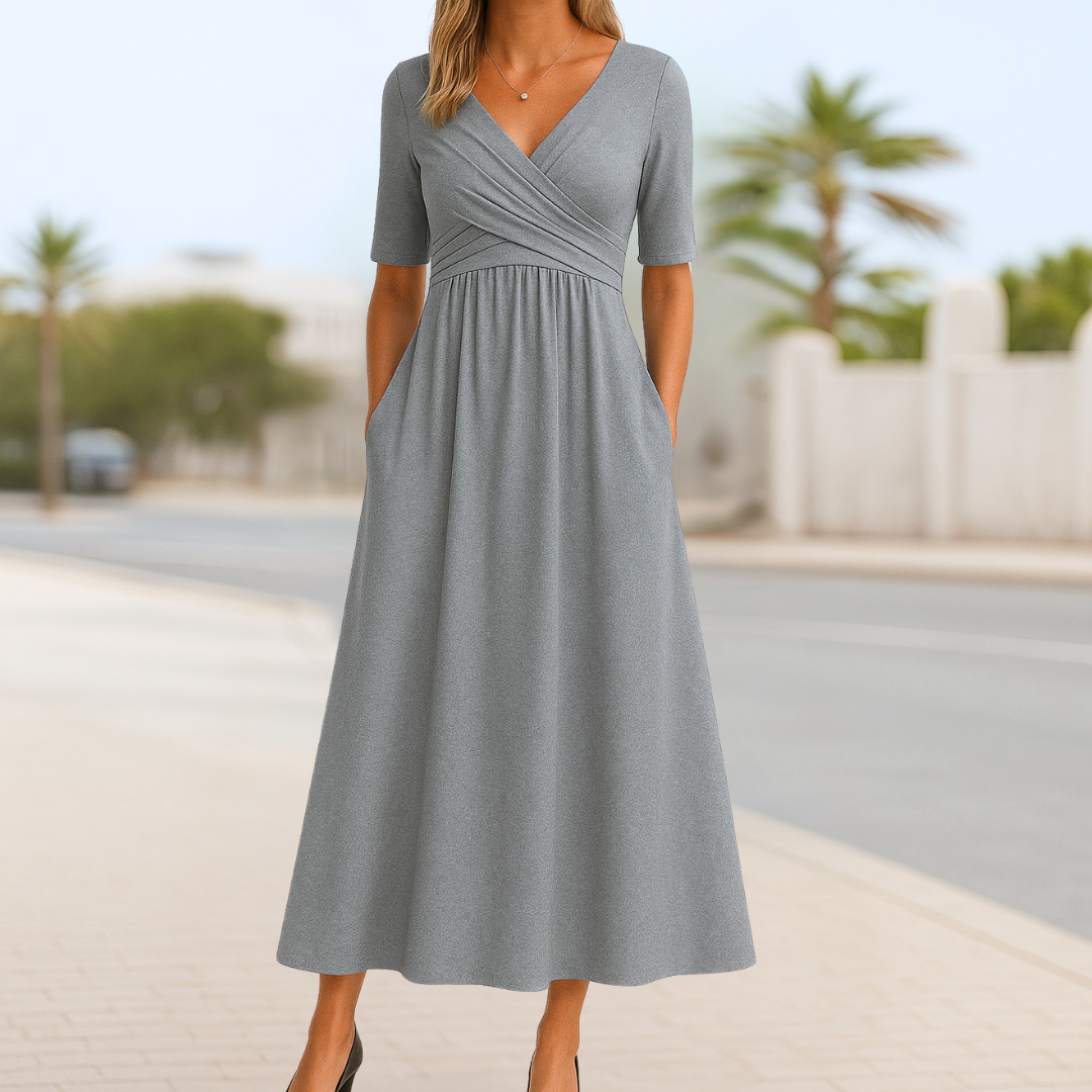 Wrap Midi Dress – Elegant Dress | Celeste