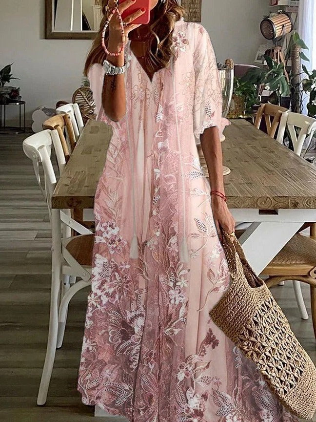 Seraphina | Floral Maxi Casual Summer Dress