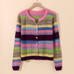 Sorento Striped Cotton Knit Cardigan - Soft, Lightweight Everyday Layer