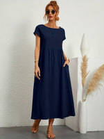 Smocked Maxi Dress – Casual Summer Dress | Camille