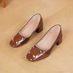 Gabriela Buckle Block-Heel Everyday Shoes