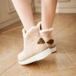 Elfriede Slip-On Platform Ankle Boots with Seam Details