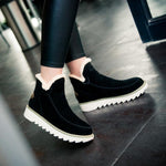 Elfriede Slip-On Platform Ankle Boots with Seam Details