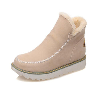 Elfriede Slip-On Platform Ankle Boots with Seam Details