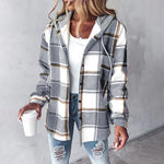 Annika Plaid Hoodie Jacket