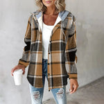 Annika Plaid Hoodie Jacket