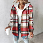 Annika Plaid Hoodie Jacket