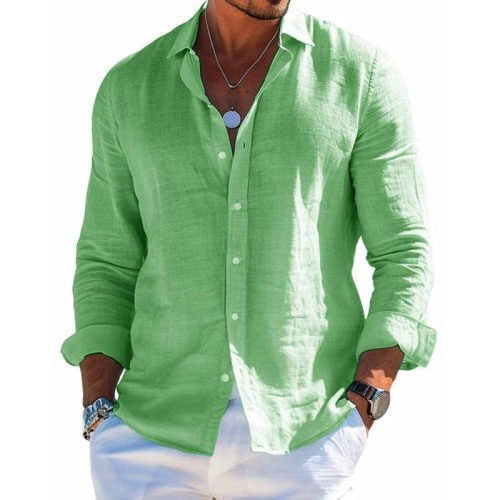 Hagen Casual Long-Sleeve Button-Up Shirt