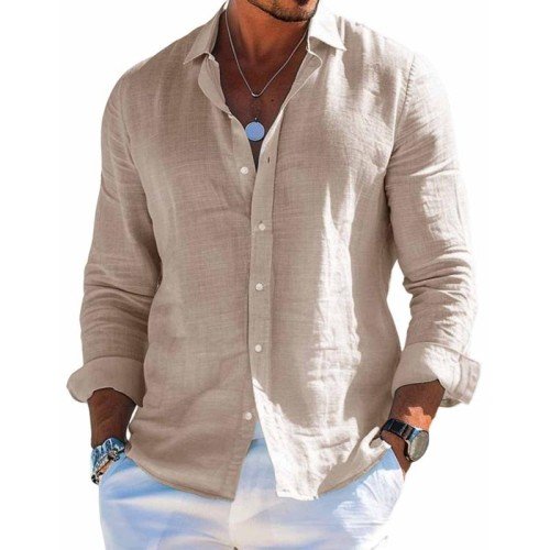 Hagen Casual Long-Sleeve Button-Up Shirt