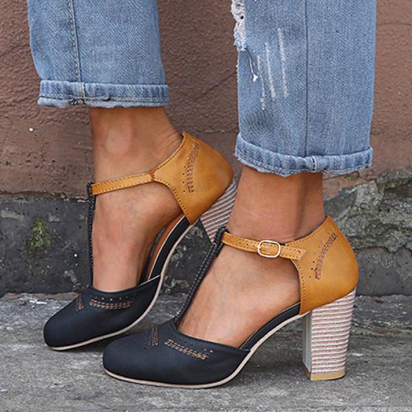Katharina Spring Block Heel Mary Janes