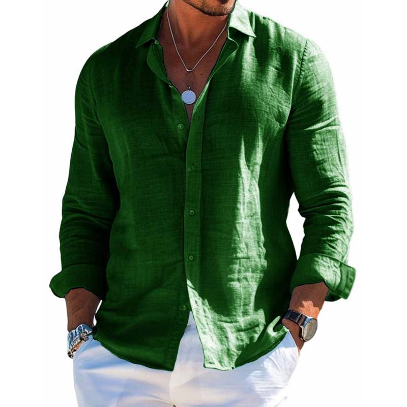Hagen Casual Long-Sleeve Button-Up Shirt
