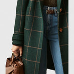 Natascha Classic Plaid Button-Front Coat