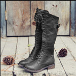 Lena Tall Lace-Up Riding Boots