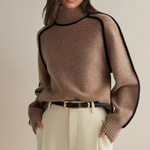 Pauline High-Collar Long Sleeve Sweater