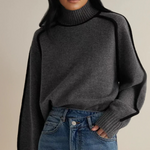 Pauline High-Collar Long Sleeve Sweater