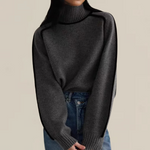 Pauline High-Collar Long Sleeve Sweater