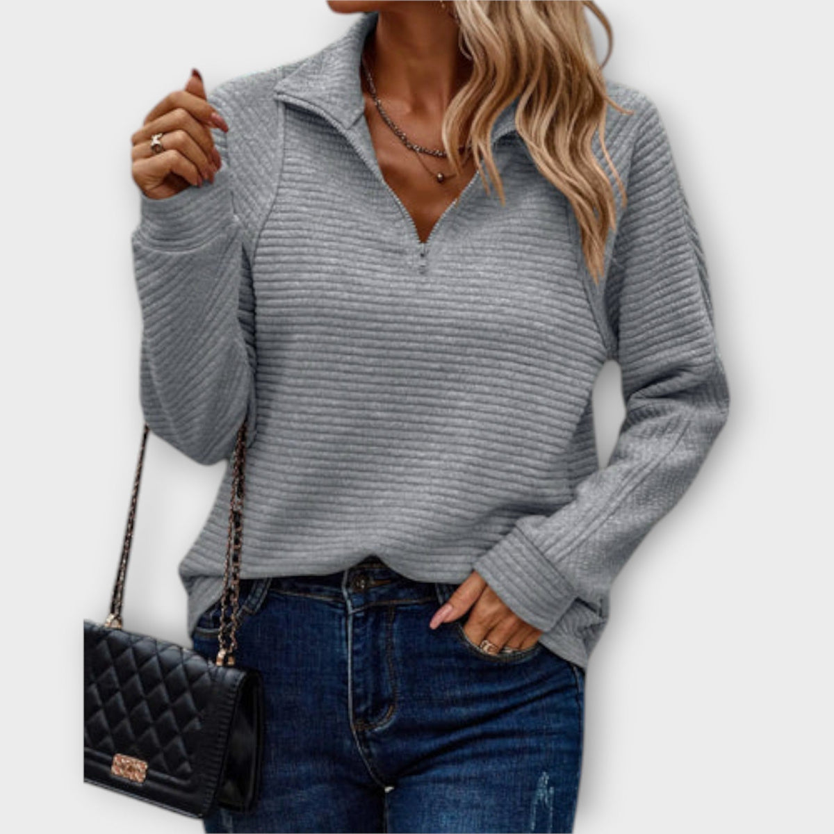 Chrystah | Casual Knit Sweater, women's sweater – view 3
