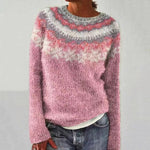 Jasmin Reindeer Print Christmas Sweater
