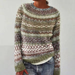 Jasmin Reindeer Print Christmas Sweater