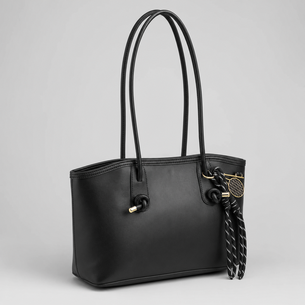 Kelvedon Knot Strap Bag in black