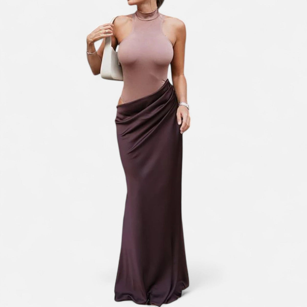 Kerstin Cut-Out Halter Maxi Dress
