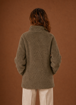 Women's Fleece Sherpa Zip Up Winter Jacket | Areleon