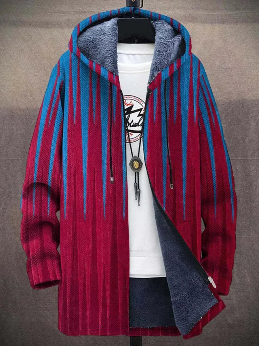 Leonie Art Print Oversized Zip Hoodie Cardigan