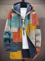 Leonie Art Print Oversized Zip Hoodie Cardigan