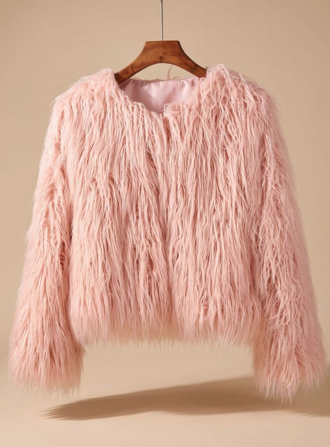 Mia Fluffy Faux Fur Short Coat