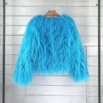 Mia Fluffy Faux Fur Short Coat