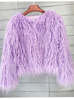 Mia Fluffy Faux Fur Short Coat