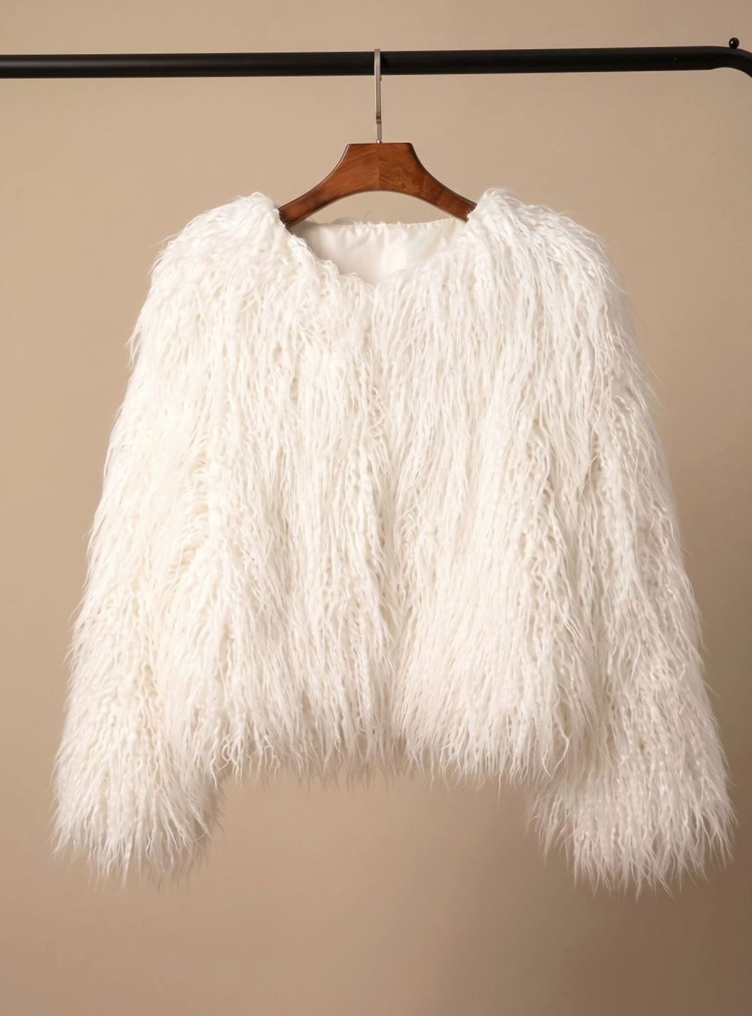 Mia Fluffy Faux Fur Short Coat