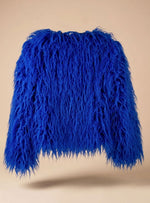 Mia Fluffy Faux Fur Short Coat
