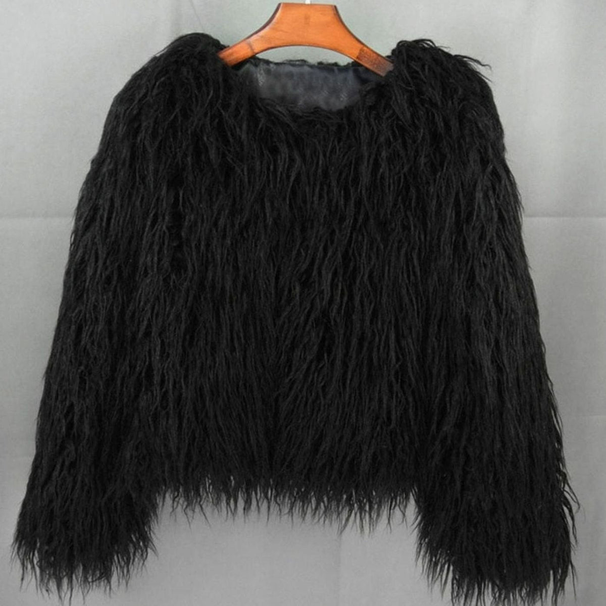 Mia Fluffy Faux Fur Short Coat