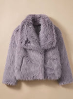 Marie Fluffy Faux Fur Short Coat