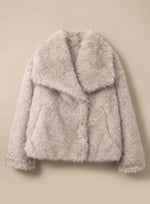 Marie Fluffy Faux Fur Short Coat
