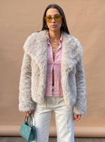 Marie Fluffy Faux Fur Short Coat